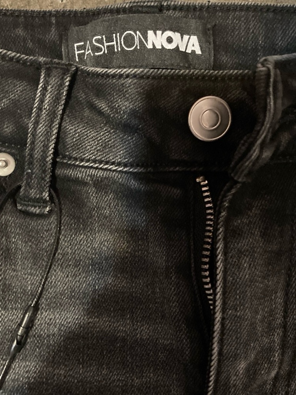 Fashion Nova Men’s Washed Black Skinny Jeans